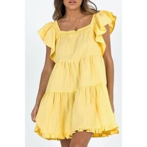 Princess Polly Jayson Mini Dress Women's Size 2 (Small) Yellow